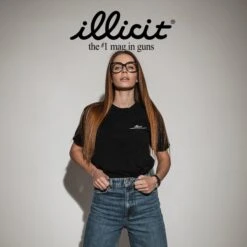 Illicit Provisions Golf Tee 19 Illicit Provisions Golf Tee -TACDIS Apparel Shop Black Tee Editorial Story copy