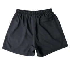 Cove 5.5 Inch Shorts 27 Cove 5.5 Inch Shorts -TACDIS Apparel Shop Cove Black Shorts Back View of 5 Inseam Performance Shorts Recycled Polyester Gym Swim Lounge
