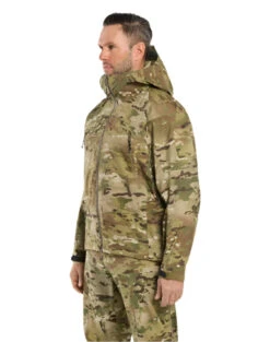 Arc'teryx PRO Alpha Jacket LT (GEN 2.1) - MULTICAM® -TACDIS Apparel Shop F22 X000006476 Alpha LT Jacket Gen 2 MultiCam Multicam Side View Left