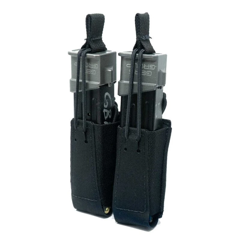GBRS Double Pistol Mag Pouch W/ Bungee Retention 4 GBRS Double Pistol Mag Pouch W/ Bungee Retention - Image 2