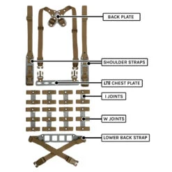 GBRS Modular Chest Rig Lite -TACDIS Apparel Shop GBRS Group Modular Chest Rig Kit LTE Coyote Brown 65814474