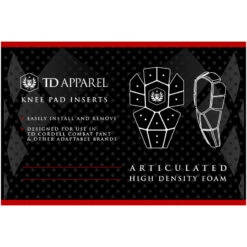 TD Cordell Combat Knee Pad Insert 7 TD Cordell Combat Knee Pad Insert -TACDIS Apparel Shop Knee Pad 2