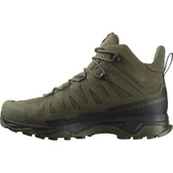 Salomon X Ultra Forces Mid Boot (Gore-Tex & Standard Versions) -TACDIS Apparel Shop L47452700 8 GHO XULTRAFORCESMID RangerGreen Black RangerGreen.png.high res