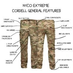 TD Cordell Combat Pants - MULTICAM® NYCO Extreme -TACDIS Apparel Shop NYCOGENFEAT