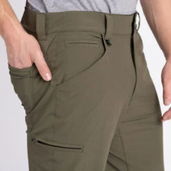 TD Neptune Amphib Ripstop Slim Pants 28 TD Neptune Amphib Ripstop Slim Pants -TACDIS Apparel Shop TD Neptune Slim Pants Ranger Green Side View Showcasing 8 Pocket EDC Storage Tactical Performance