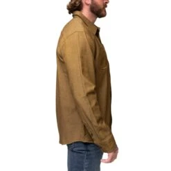TD Flannel Work Shirt 22 TD Flannel Work Shirt -TACDIS Apparel Shop TD Stretch Flannel Work Shirt Brass Long Sleeve Tactical Work Shirt
