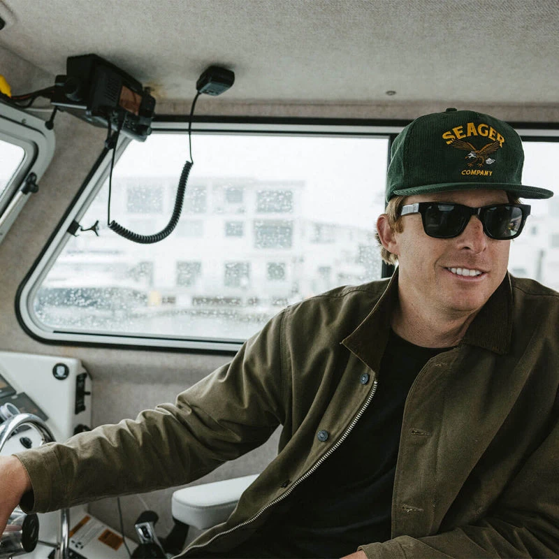 Seager Bradley Corduroy Snapback- Green 4 Seager Bradley Corduroy Snapback- Green - Image 2