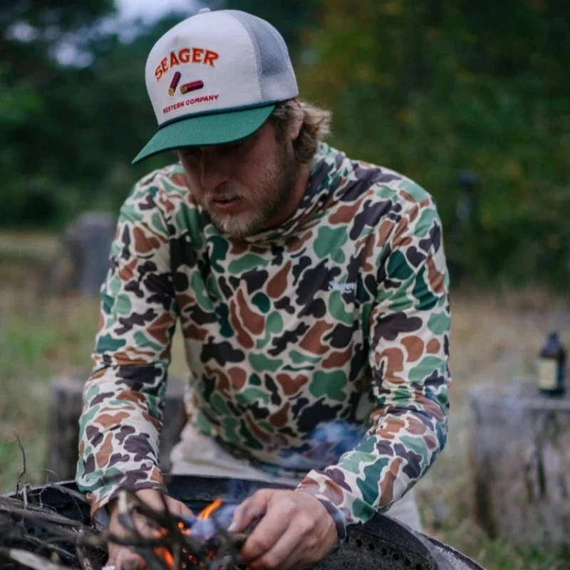 Seager Gone Huntin' Snapback- Green/White 8 Seager Gone Huntin' Snapback- Green/White - Image 6