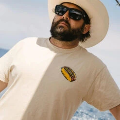 Seager Backyard Tee -TACDIS Apparel Shop seager backyard tee cream 1 jpg