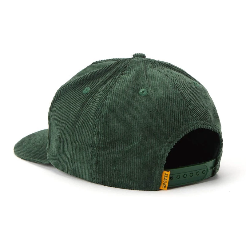 Seager Bradley Corduroy Snapback- Green 6 Seager Bradley Corduroy Snapback- Green - Image 4