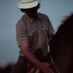 Seager Sawtoof Snap Shirt 19 Seager Sawtoof Snap Shirt -TACDIS Apparel Shop seager sawtoof shirt brown check lifestyle 2 jpg