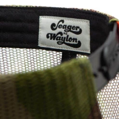 Seager X Waylon Jennings Flying W Snapback -TACDIS Apparel Shop seager waylon flying w snapback camo 0000 1132 Seager 00179